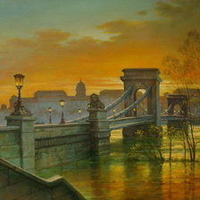 Схема вышивки «городской пейзаж»