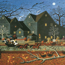 Схема вышивки «городской пейзаж»