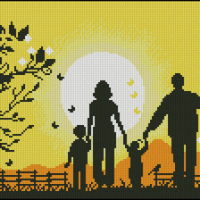 Схема вышивки «Семья»