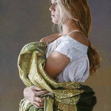 Схема вышивки «Девушка»