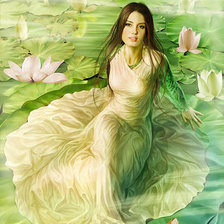 Схема вышивки «Девушка»