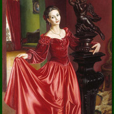 Схема вышивки «Танец с Амуром»