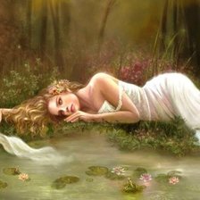 Схема вышивки «Девушка на берегу»