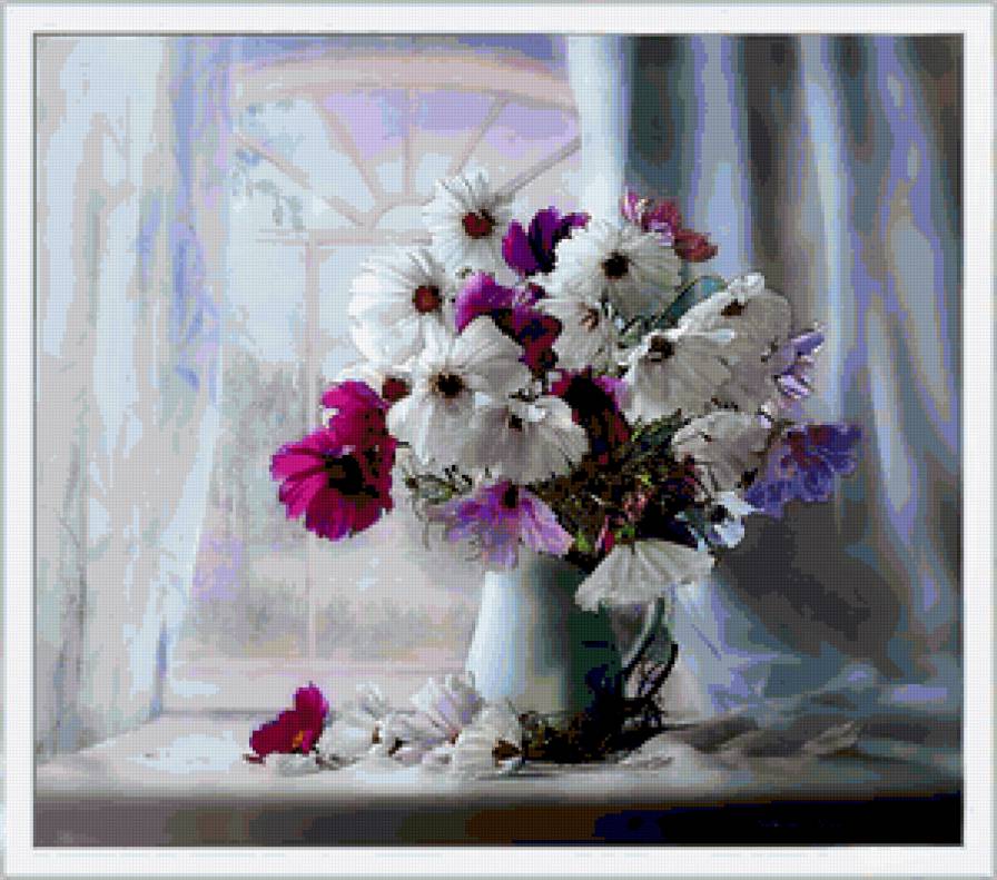 Букет Космей - цветы, букеты, космеи - предпросмотр