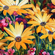 Схема вышивки «цветы»