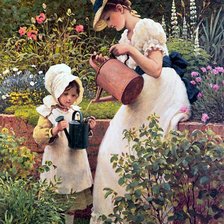 Схема вышивки «Любовь матери»