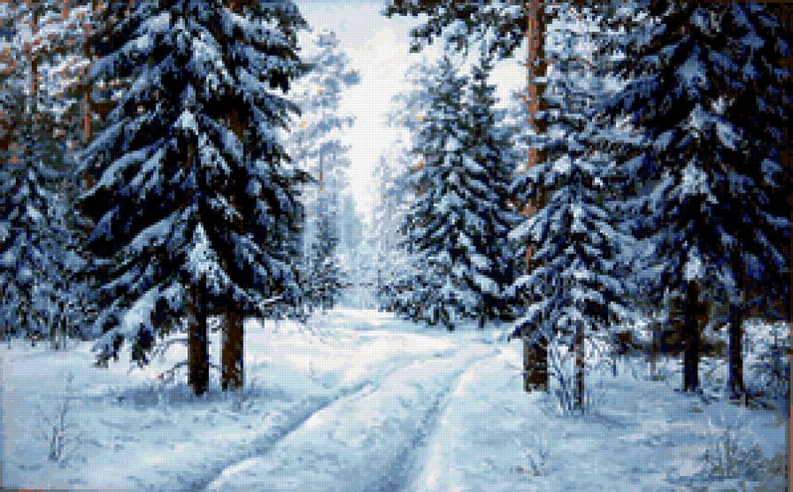 Зимняя сказка - времена года - предпросмотр