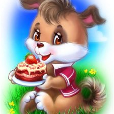 Схема вышивки «Щенок»