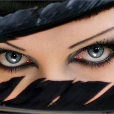 Схема вышивки «Глаза»