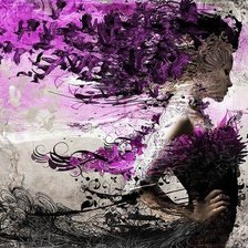 Схема вышивки «Девушка»