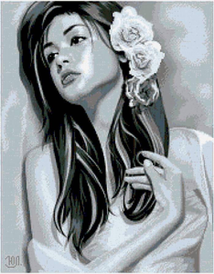 девушка - одиночество, женщина, портрет, черно-белое, грусть, монохром, девушка - предпросмотр