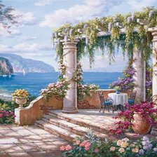 Схема вышивки «Набережная»