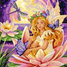 Схема вышивки «дюймовочка»