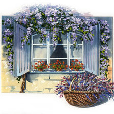 Схема вышивки «окно»