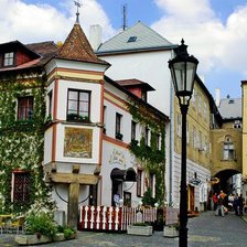 Схема вышивки «Улицы Праги»