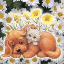 Схема вышивки «друзья»