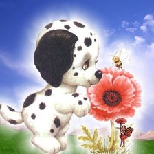 Схема вышивки «песик»