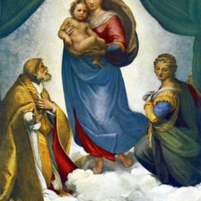 Схема вышивки «Сикстинская мадонна»