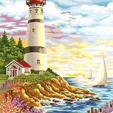 Схема вышивки «Маяк»