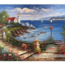 Схема вышивки «Маяк»