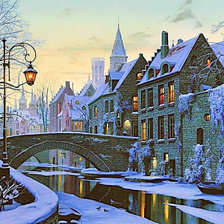 Схема вышивки «зима»