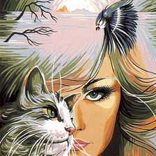 Схема вышивки «Натура женщины»