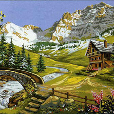 Схема вышивки «домик мечты»