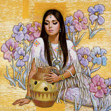 Схема вышивки «​КАРЛ БАНГ КИТАЙСКИЙ ХУДОЖНИК»