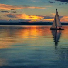 Схема вышивки «закат»