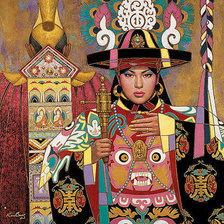 Схема вышивки «​КАРЛ БАНГ КИТАЙСКИЙ ХУДОЖНИК»