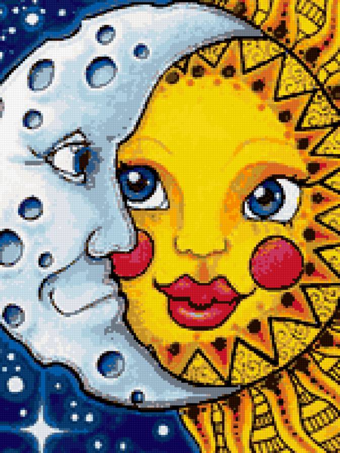 День и ночь - луна, солнце - предпросмотр