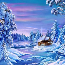 Схема вышивки «Зима»