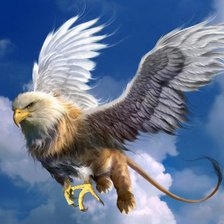 Схема вышивки «мифологический грифон»