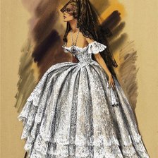 Схема вышивки «Незнакомка»