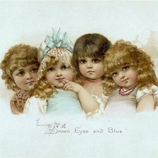 Схема вышивки «девочки»