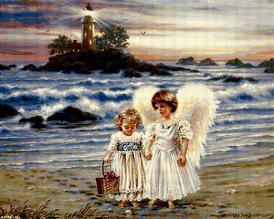 Ангелочек - ангелочек, маяк, девочка - предпросмотр