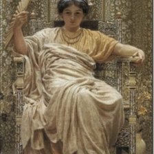 Схема вышивки «Дама с веером»