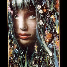 Схема вышивки «портрет русалочки»