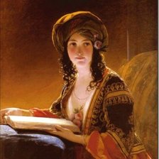 портрет дамы с книгой