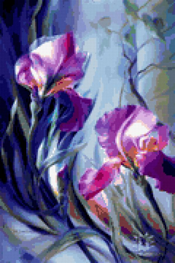 Ирисы - цветы, ирисы - предпросмотр