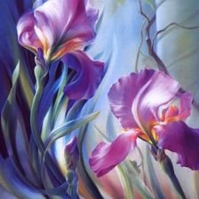 Схема вышивки «Ирисы»