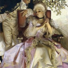 Схема вышивки «Дама с кавалером»