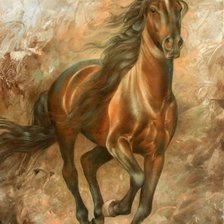 Схема вышивки «''Бегущая лошадь'' Брагинский Артур.»