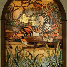 Схема вышивки «ИНТЕРЬЕРНОЕ ПАННО" ВИТРАЖНАЯ ТЕХНИКА"»