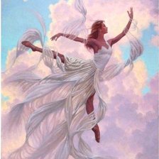 Схема вышивки «танец на облаках»