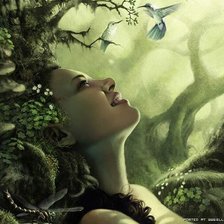 Схема вышивки «девушка»