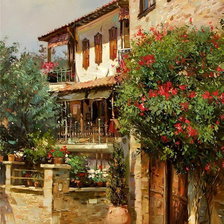 Схема вышивки «городской пейзаж»