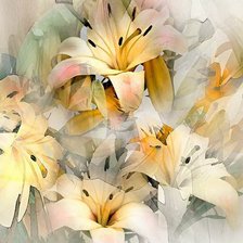 Схема вышивки «Желтые лилии»