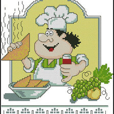 Схема вышивки «повар»