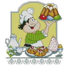 Схема вышивки «повар»